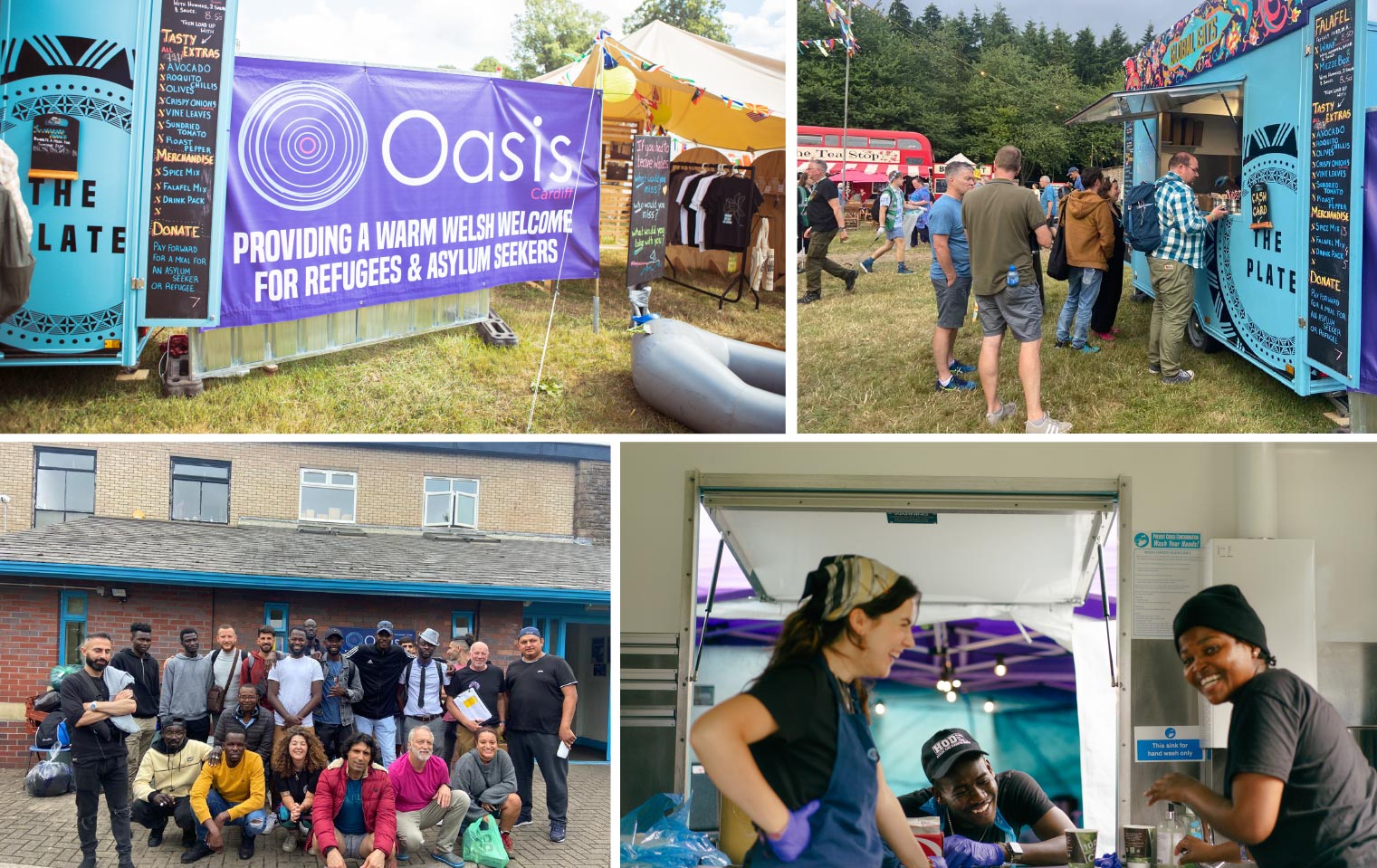 BOF Support training programme for refugees and asylum seekers  at Green Man Festival 2024, in partnership with Green Man Trust