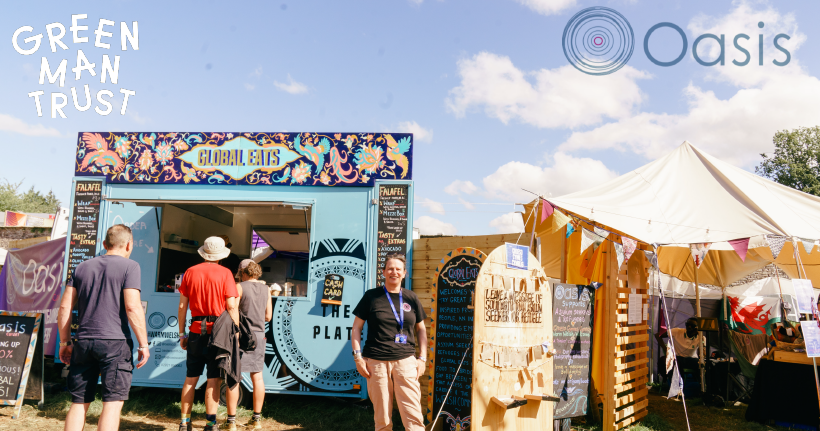 BOF Support training programme for refugees and asylum seekers  at Green Man Festival 2024, in partnership with Green Man Trust