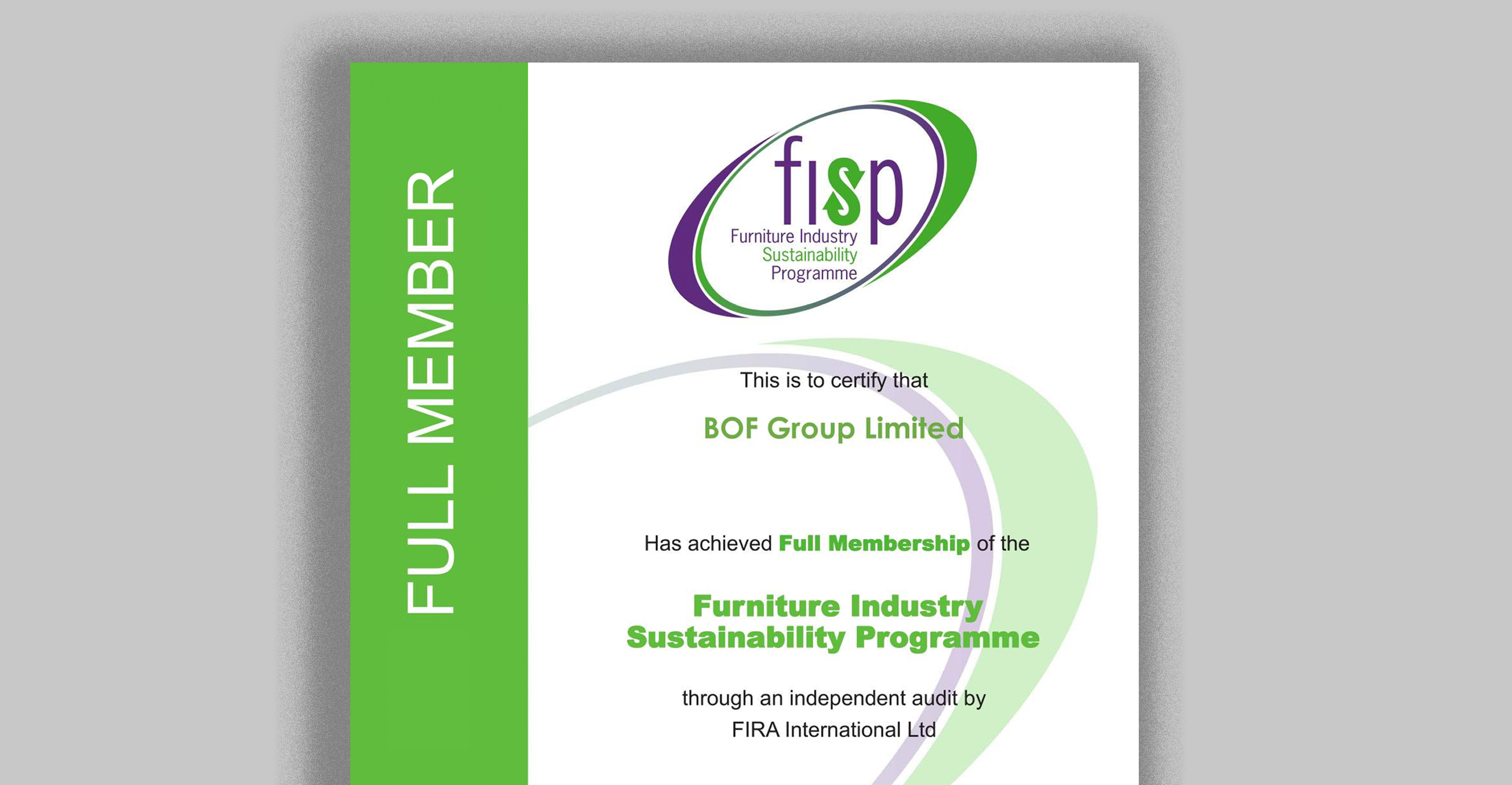 BOF Achieves FISP (S), Strengthening Our Commitment to Circular Sustainability