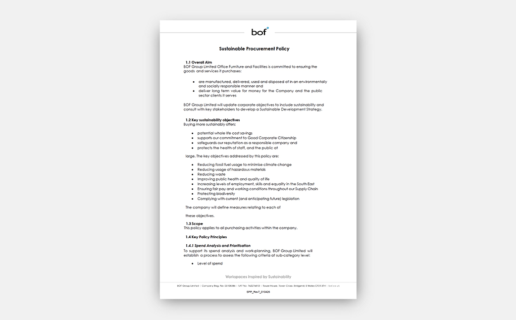 Download Sustainable Procurement Policy